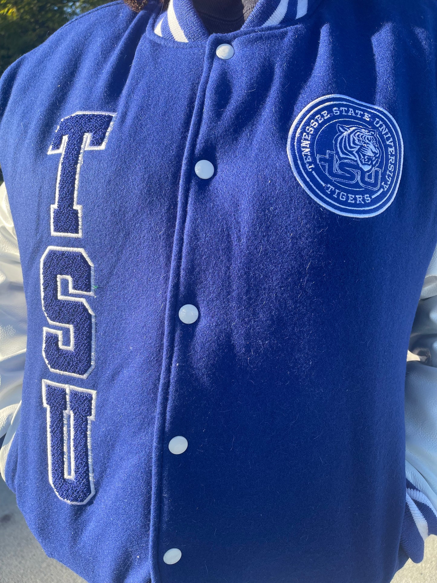 TSU/TENNESSEE STATE UNIVERSITY LETTERMAN COAT