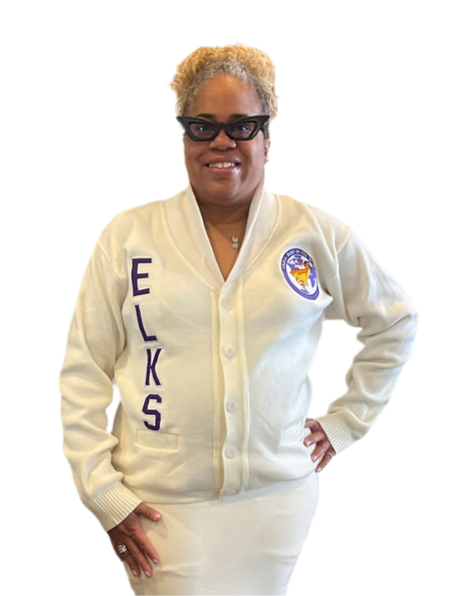 WOMENS ELKS SHAWL CARDIGAN SWEATER