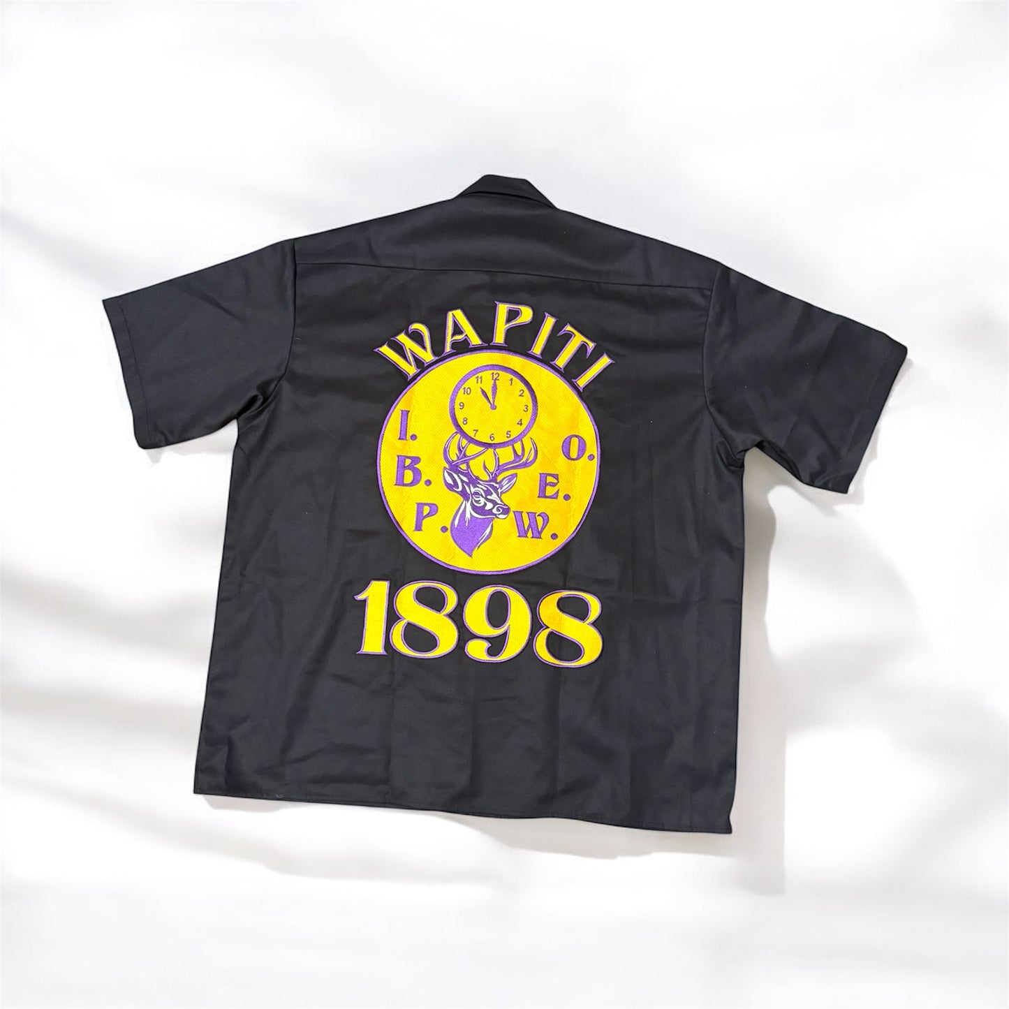 WAPITI EMBROIDERY COLLAR SHIRT