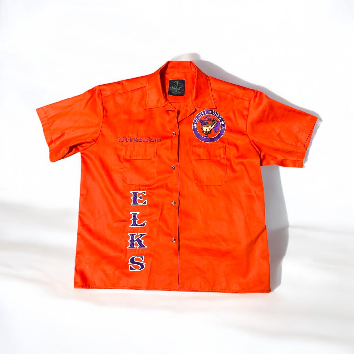 MEMBERS ONLY EMBROIDERY COLLAR SHIRT
