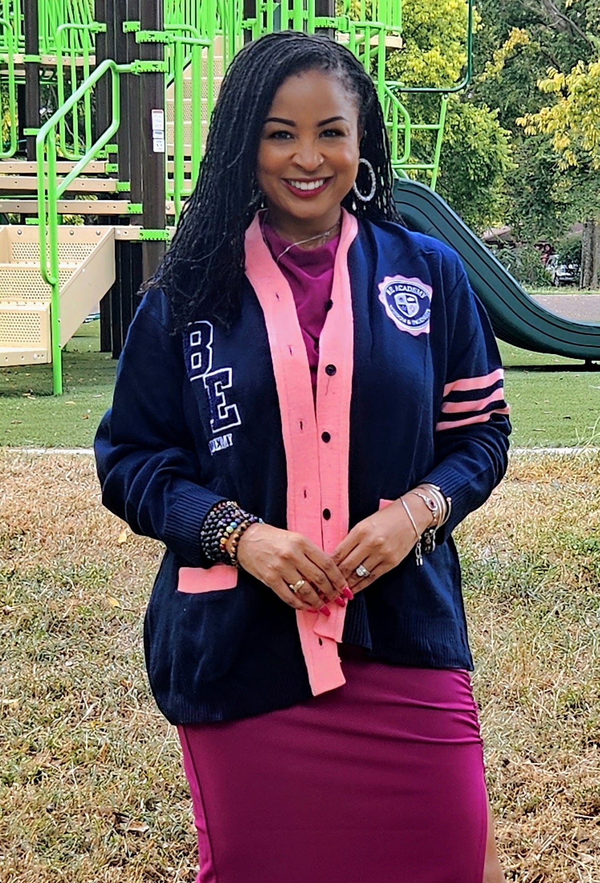 B E ACADEMY CARDIGAN SWEATER