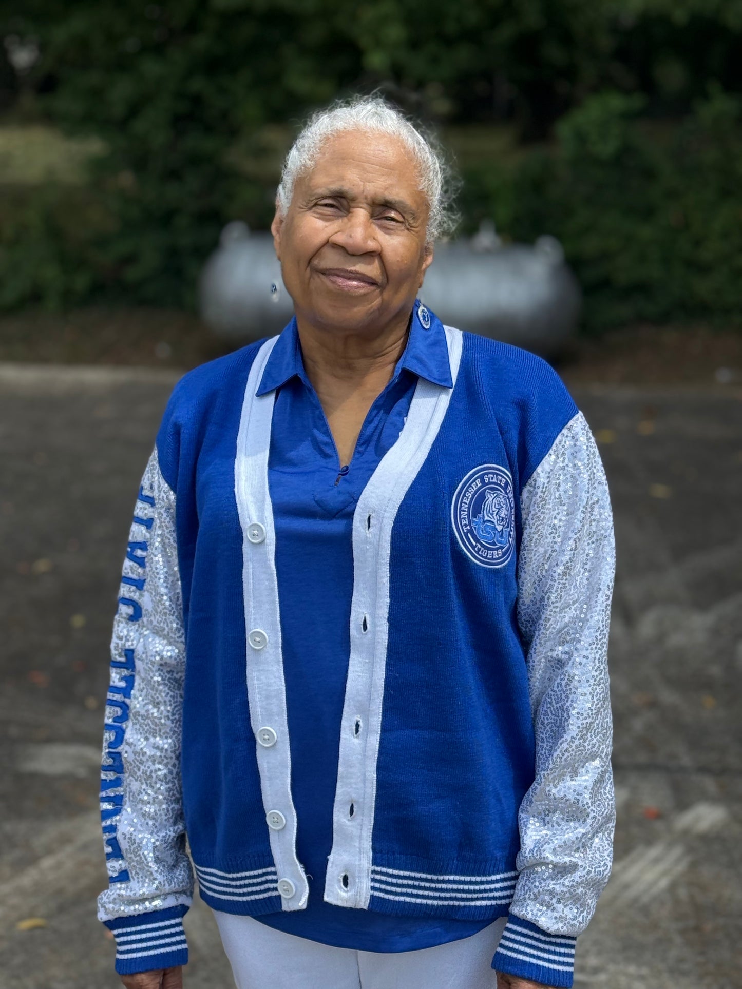 (TSU/TENNESSEE STATE UNIVERSITY SEQUIN CARDIGAN SWEATER