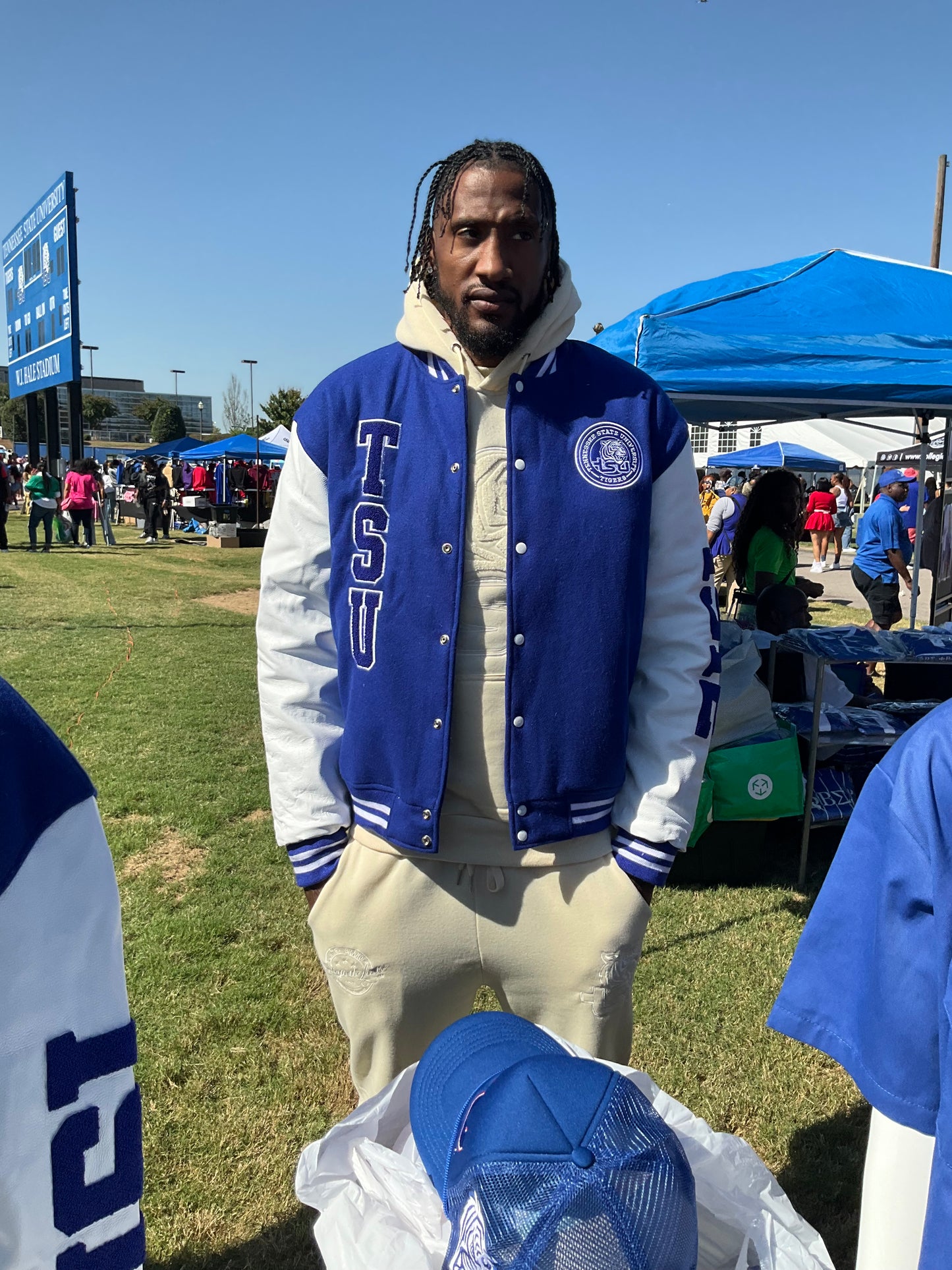 TSU/TENNESSEE STATE UNIVERSITY LETTERMAN COAT