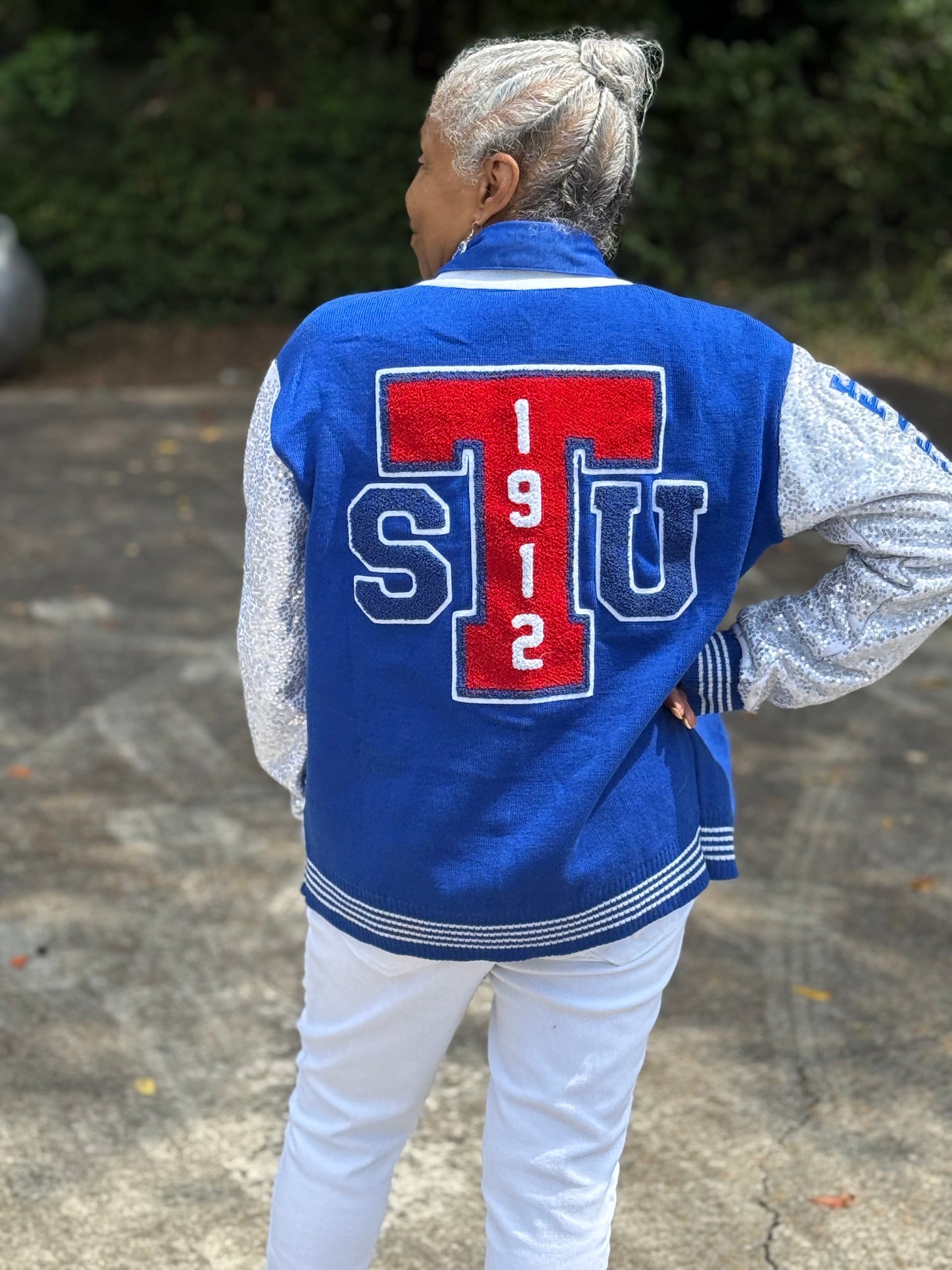 (TSU/TENNESSEE STATE UNIVERSITY SEQUIN CARDIGAN SWEATER