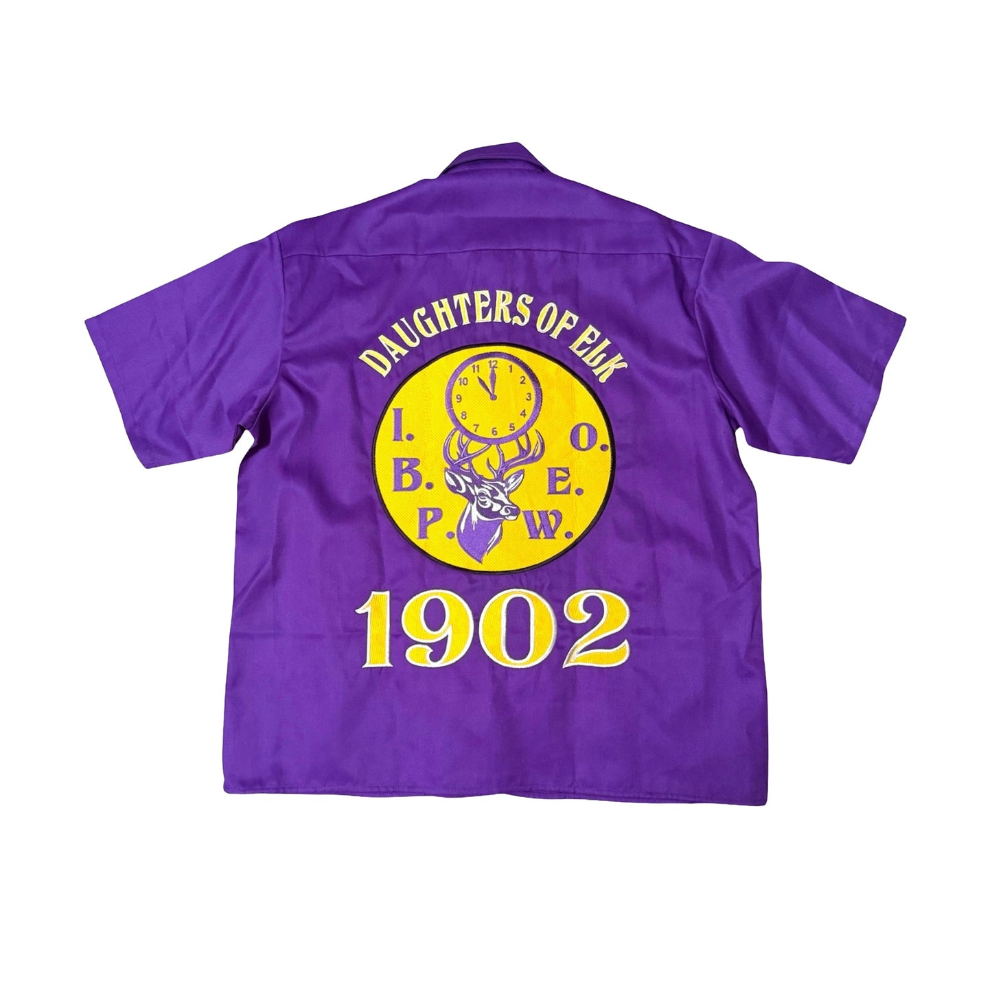 DAUGHTER OF ELKS EMBROIDERED COLLAR SHIRT