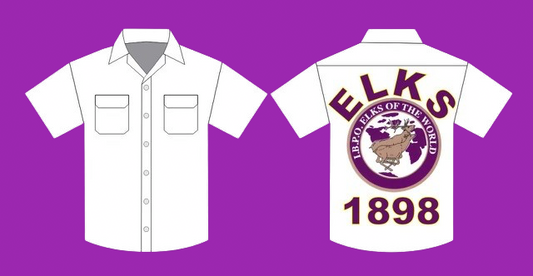 EMBROIDERED ELKS COLLAR SHIRT