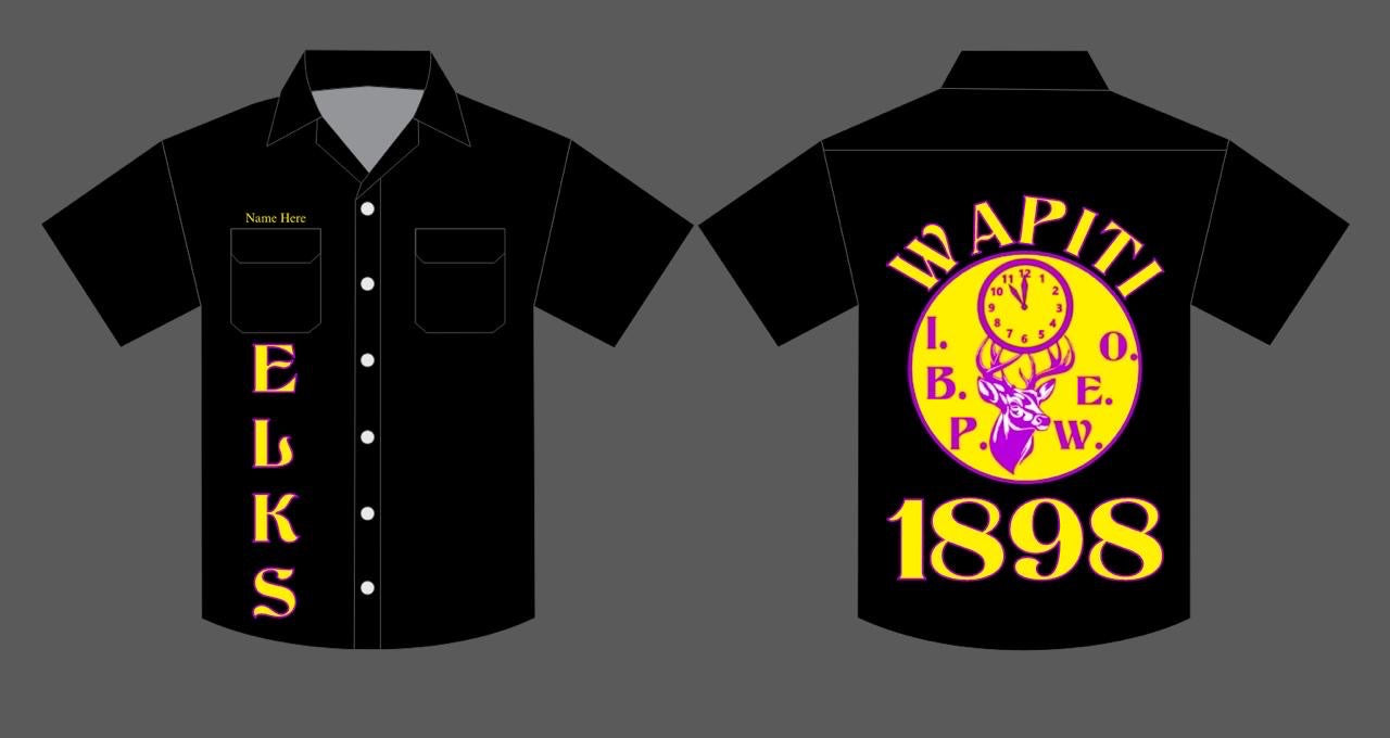 EMBROIDERED WAPITI COLLAR SHIRT