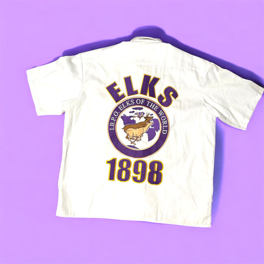 ELKS EMBROIDERED COLLAR SHIRT