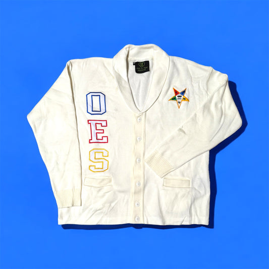 OES.ORDER OF EASTERN STARS SHAWL CARDIGAN SWEATER
