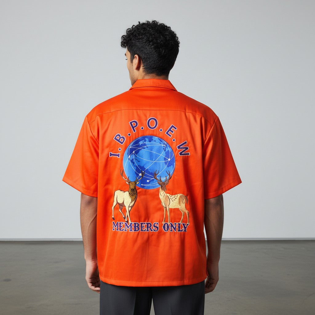 MEMBERS ONLY EMBROIDERY COLLAR SHIRT