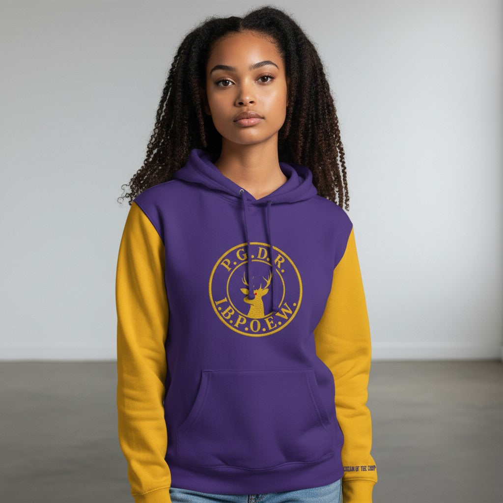 PAST GRAND DAUGHTER RULER EMBROIDERY HOODIE SWEATSHIRT