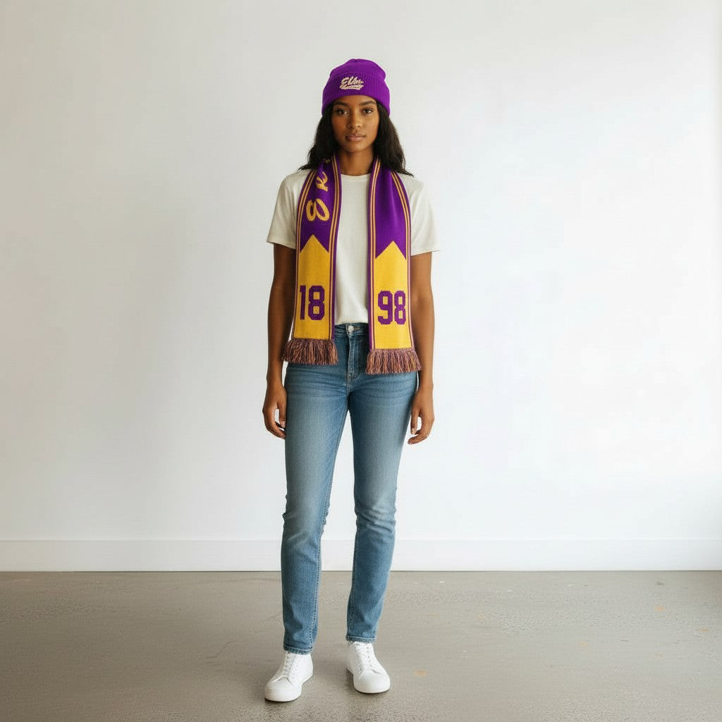 ELKS PURPLE AND GOLD SCARF SET