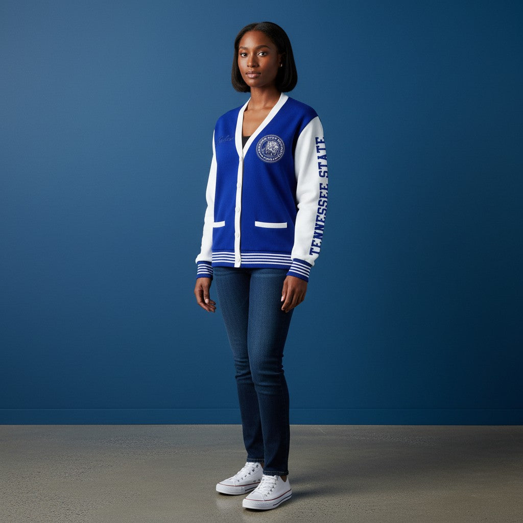 TSU/TENNESSEE STATE UNIVERSITY CARDIGAN SWEATER