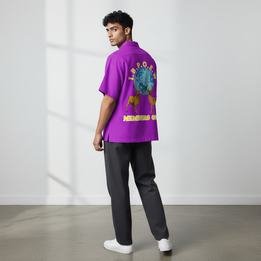 MEMBERS ONLY EMBROIDERY COLLAR SHIRT