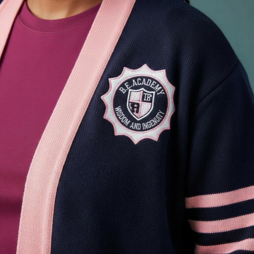 B E ACADEMY CARDIGAN SWEATER