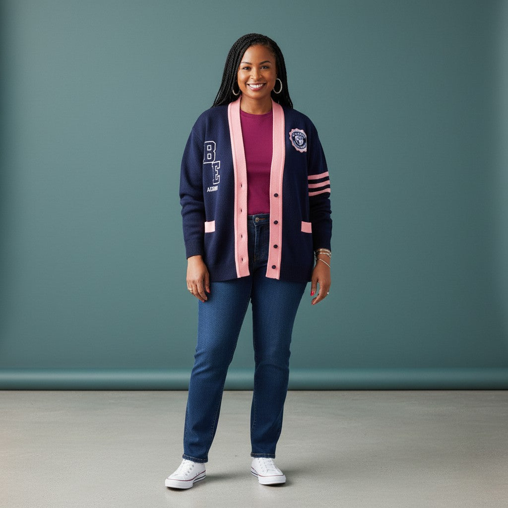 B E ACADEMY CARDIGAN SWEATER