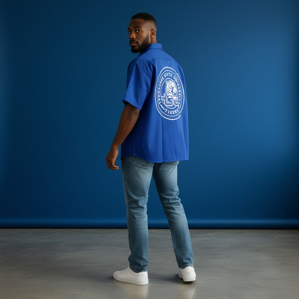 TSU EMBROIDERED COLLAR WALKING SHIRT