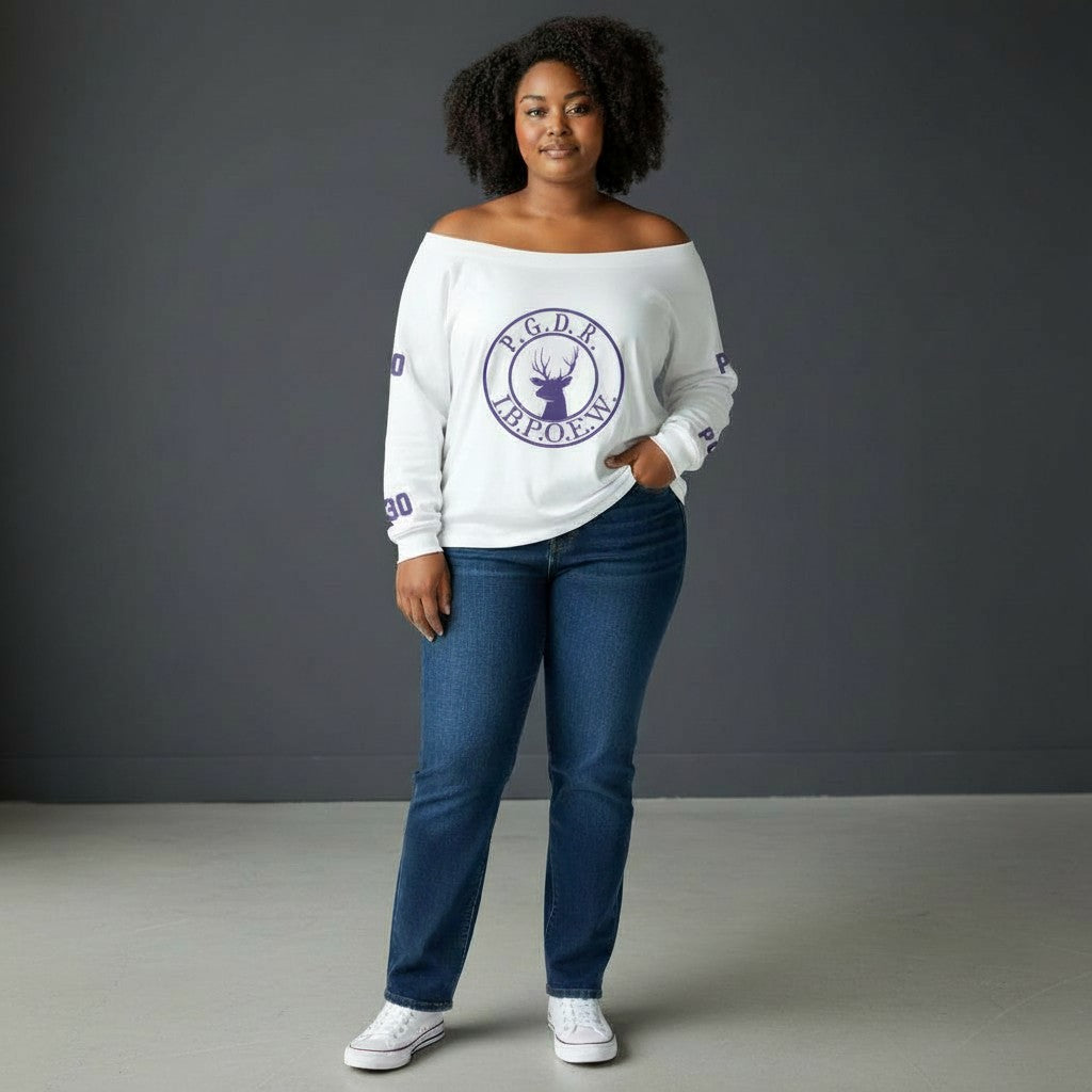 PAST GRAND DAUGHTER RULER (PGDR) OFF THE SHOULDER SWEATSHIRT