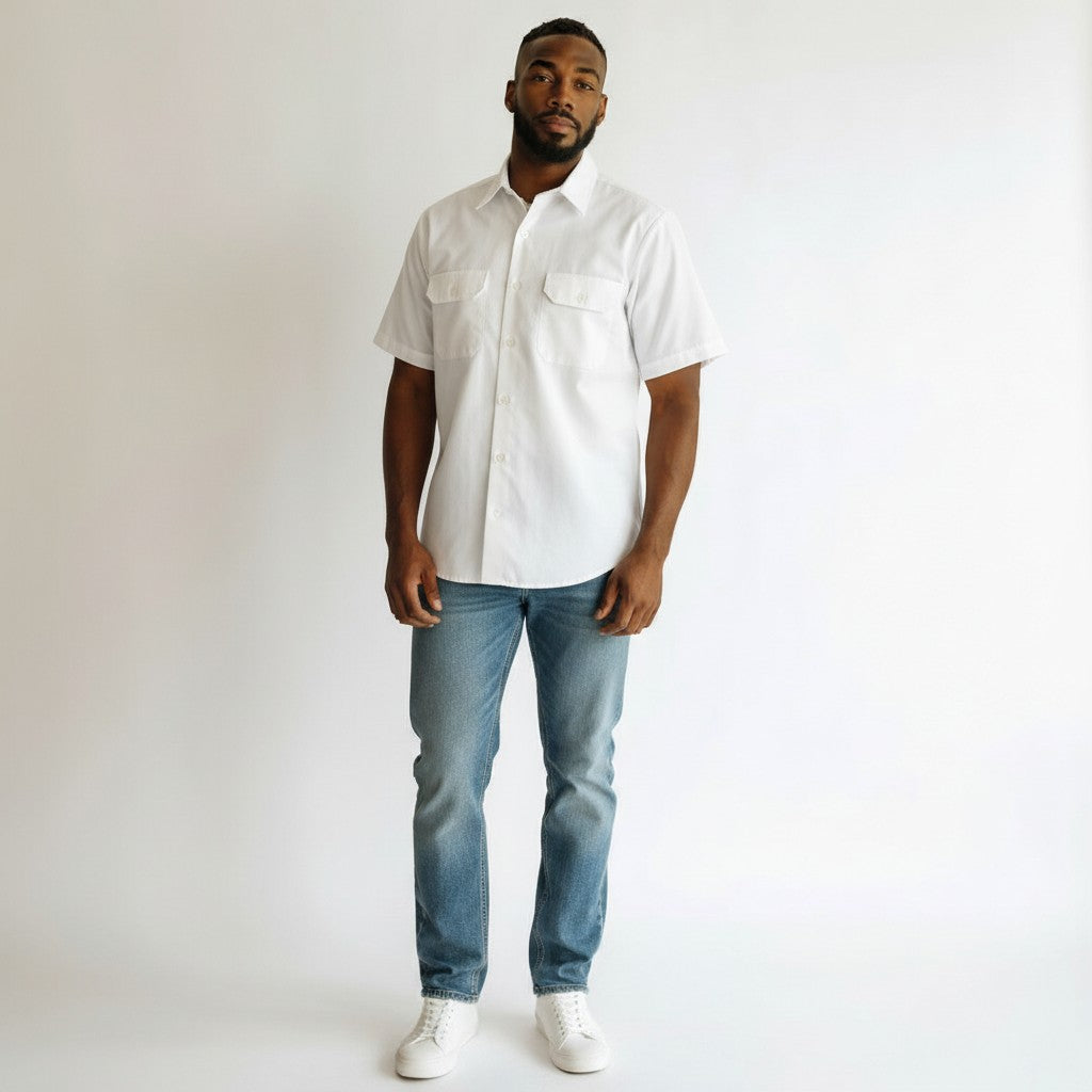 ELKS EMBROIDERED COLLAR SHIRT