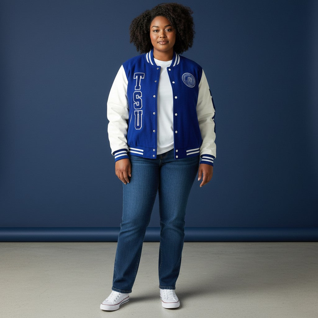 TSU/TENNESSEE STATE UNIVERSITY LETTERMAN COAT